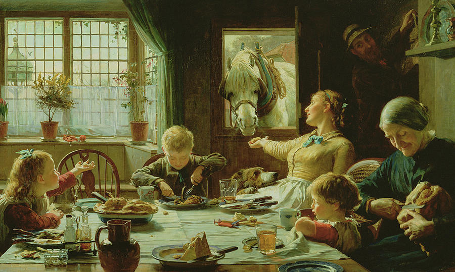 One of The Family Painting by Frederick George Cotman