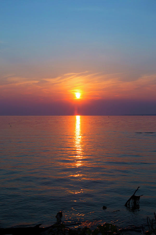Oneida Lake Sunset #2 Photograph by David Stasiak