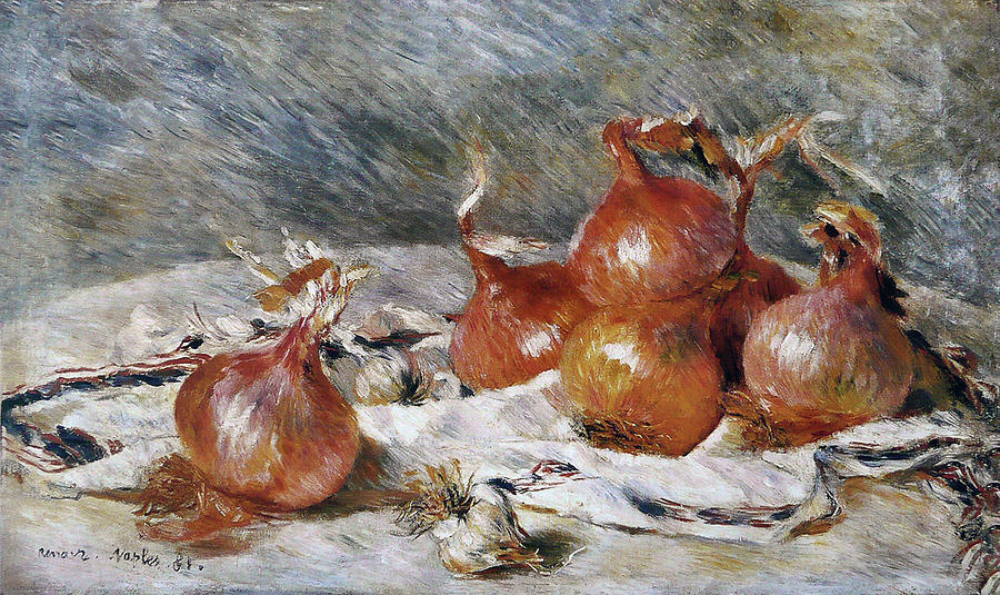 Onions #2 Painting by Pierre-Auguste Renoir