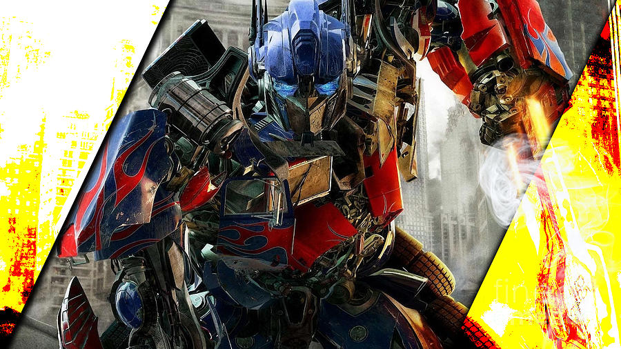 Optimus Prime Transformers Collection #2 Mixed Media by Marvin Blaine