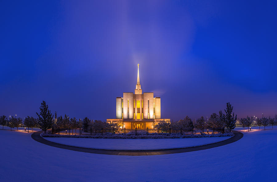 Oquirrh Mountain Temple #2 Photograph by Dustin LeFevre