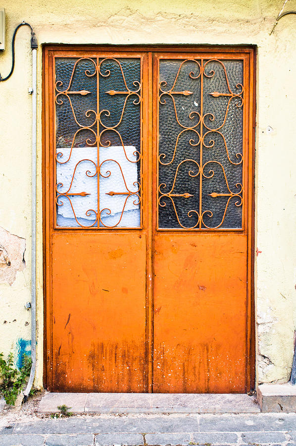 Abstract Photograph - Orange door #2 by Tom Gowanlock
