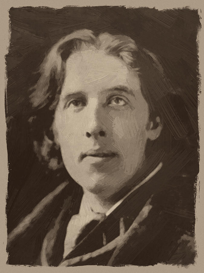 Oscar Wilde 1 Painting by Afterdarkness | Fine Art America