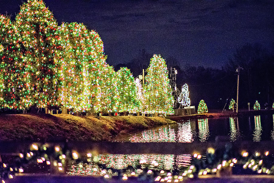 Outdoor christmas decorations at christmas town usa #2 Photograph by Alex Grichenko