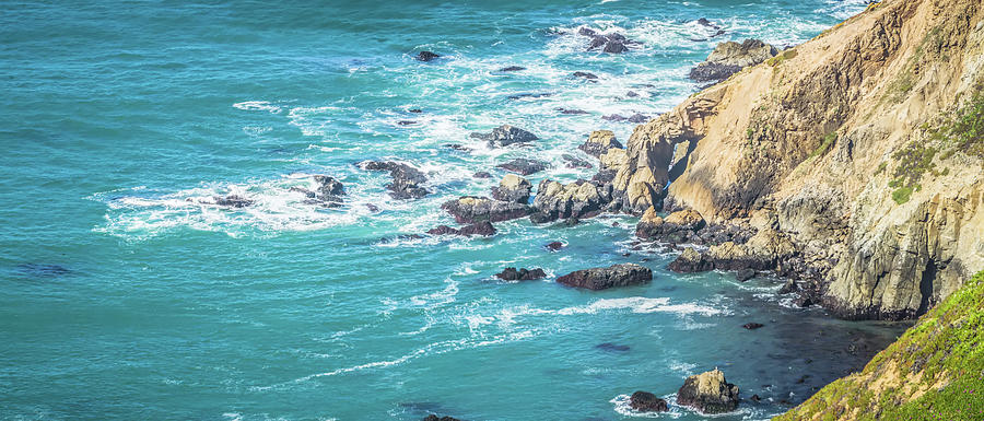 Pacific Ocean Coastal Cliff Scenes #2 Photograph by Alex Grichenko