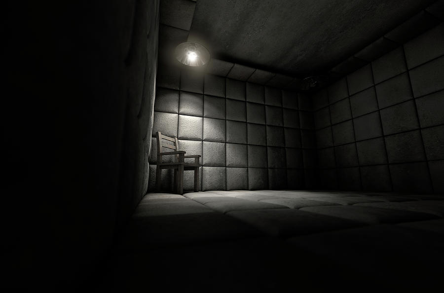Psycho Movie Digital Art - Padded Cell And Empty Chair #2 by Allan Swart
