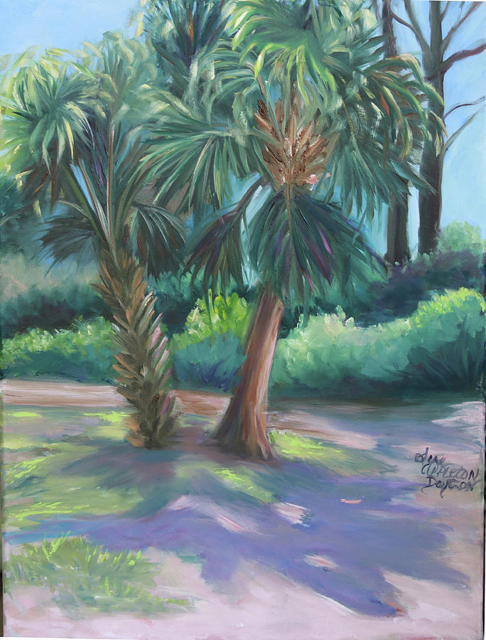 2 Palm Painting by Sue Appleton Dayton - Fine Art America