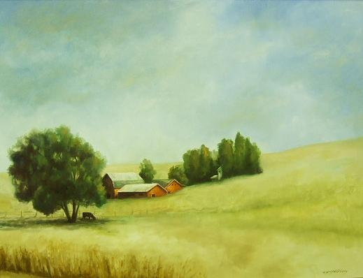 Barn Painting - Palouse Afternoon #2 by Ruth Stromswold