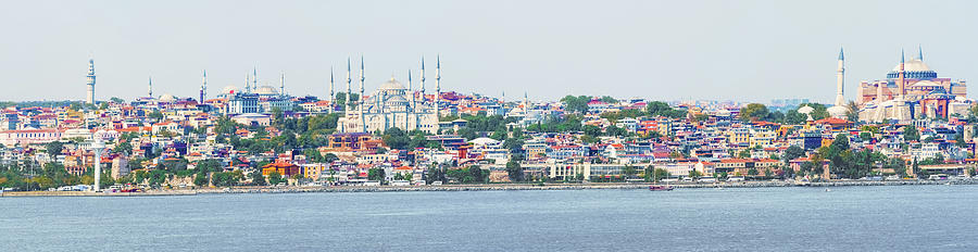 Panoramic view at Istanbul, Turkey. #2 Photograph by Marek Poplawski