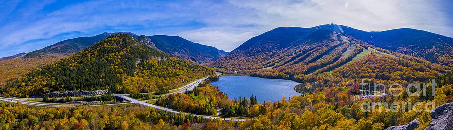 Panoramic view of Franconia Notch. #2 Photograph by New England Photography