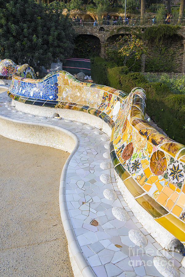 Architecture Photograph - Park Guell #2 by Svetlana Sewell