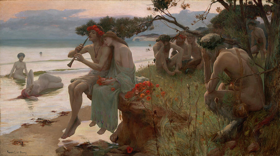 Pastoral, from circa 1893 Painting by Rupert Bunny