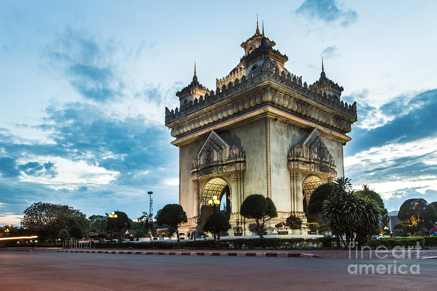 Patuxay monument in Vientiane in Laos #2 Photograph by Didier Marti