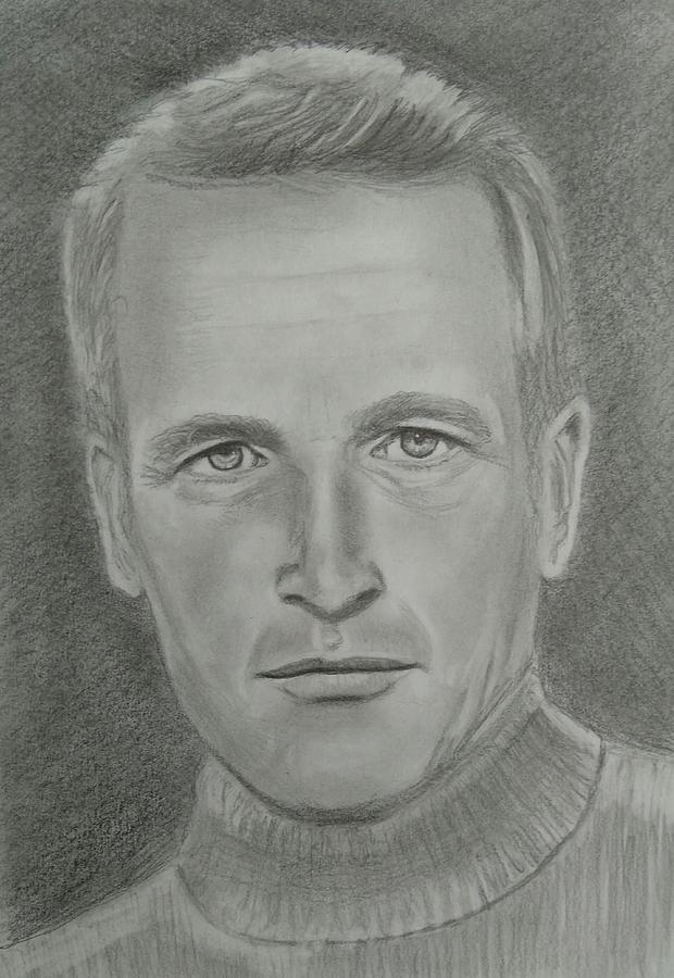 Paul Newman Drawing by Paul Blackmore | Fine Art America