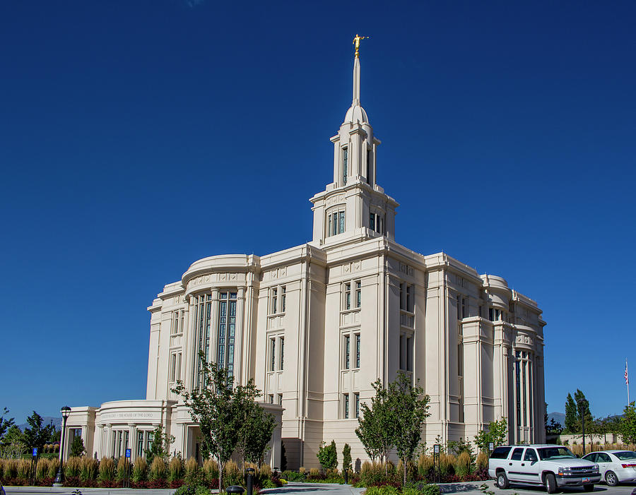Payson Temple in July Photograph by K Bradley Washburn