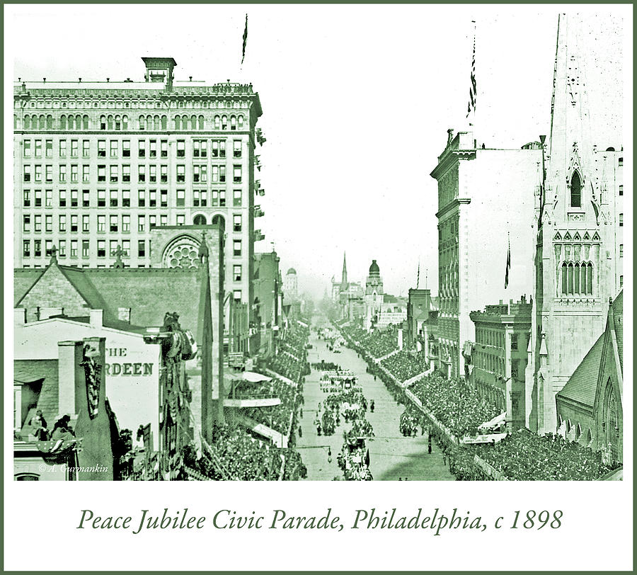 Peace Jubilee Civic Parade, Philadelphia, c 1898, Vintage Photog #2 Photograph by A Macarthur Gurmankin