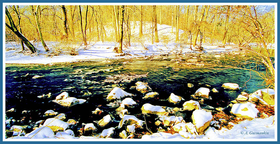 Pennsylvania Stream in Winter #2 Photograph by A Macarthur Gurmankin