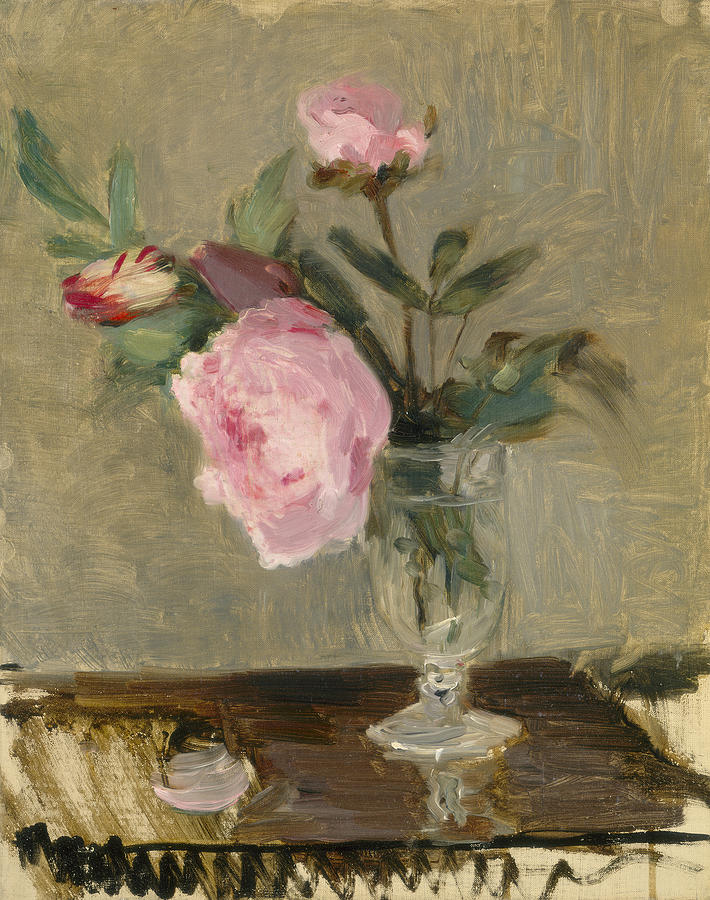 Berthe Morisot Painting - Peonies #4 by Berthe Morisot