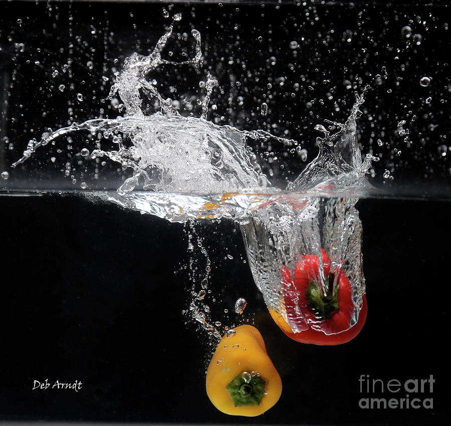 2 Pepper Splash Photograph by Deb Arndt