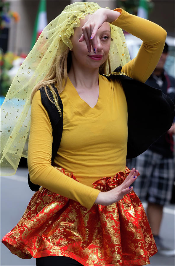 Persian Day Parade NYC 2017 Female Dancer #2 Photograph by Robert Ullmann