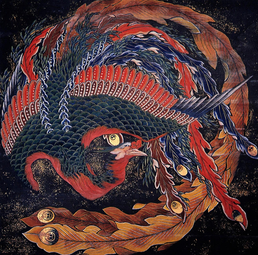 Phoenix #2 Painting by Katsushika Hokusai