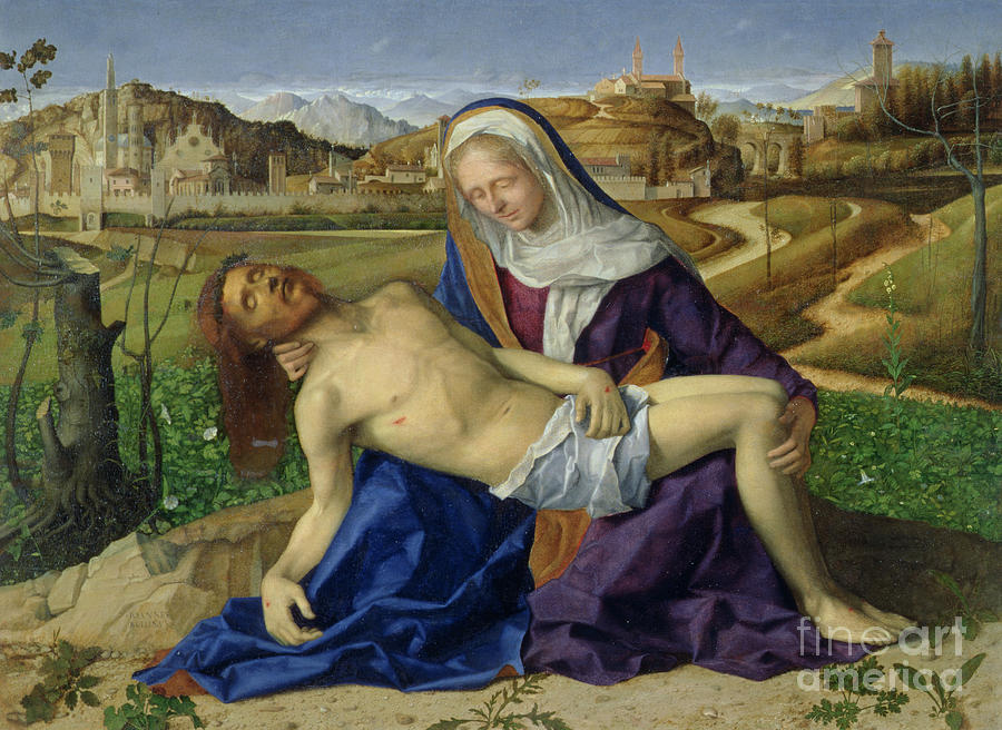 Giovanni Bellini Painting - Pieta by Giovanni Bellini