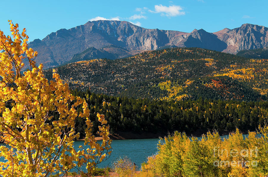 Fall Photograph - Pikes Peak and Crystal Reservoir #3 by Steven Krull