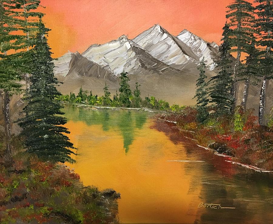 Pine Lake #2 Painting by David Bartsch