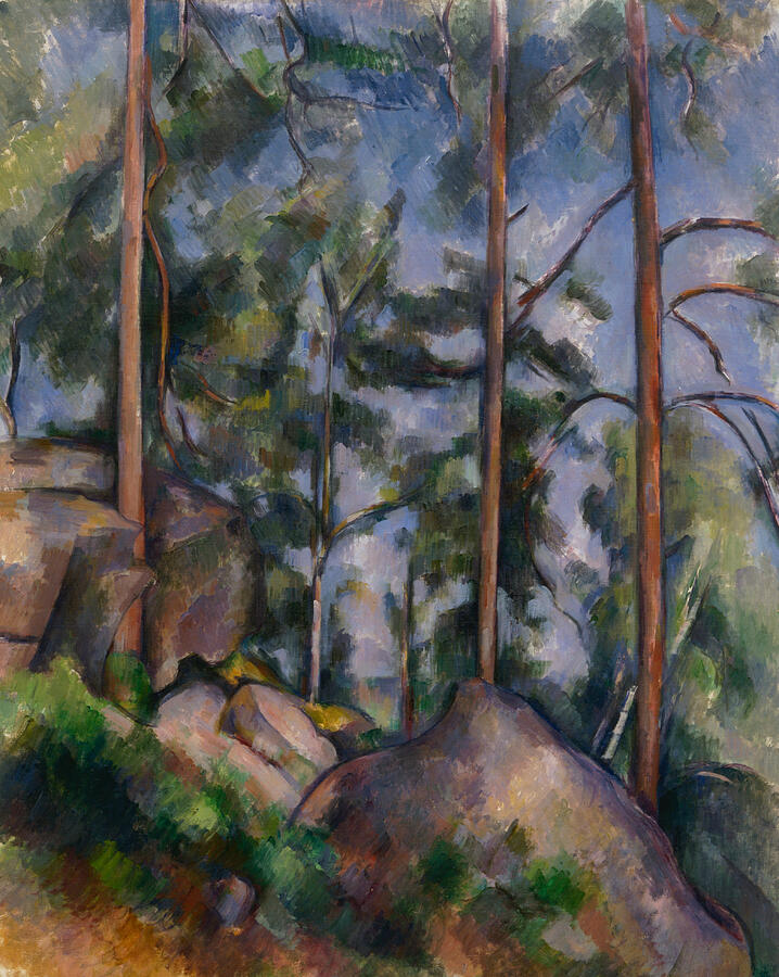 Pines and Rocks, from 1897 Painting by Paul Cezanne