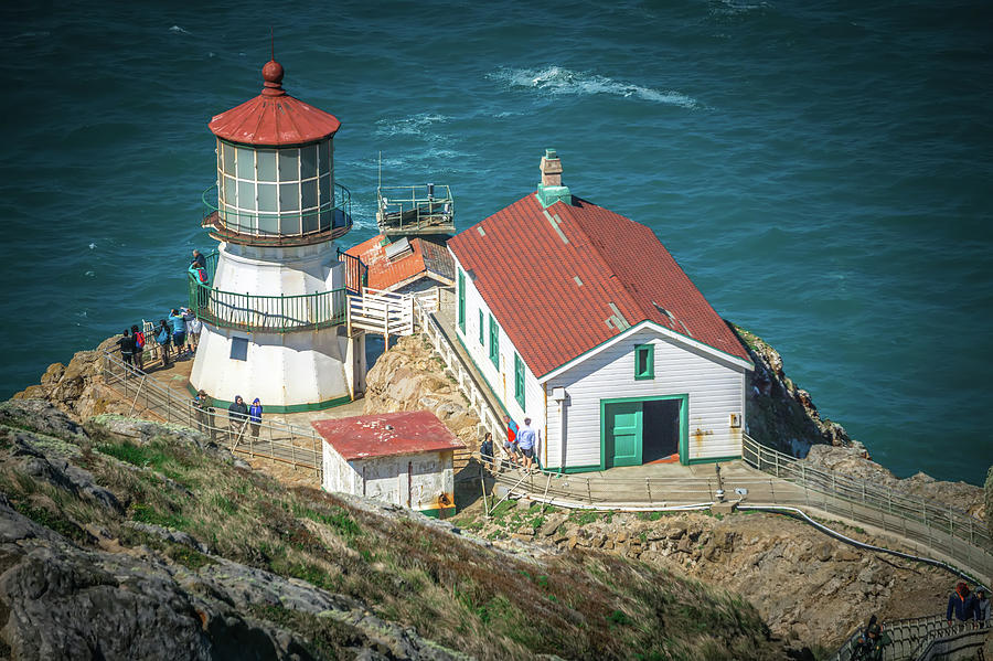 Point Reyes lighthouse and pacific coast #2 Photograph by Alex Grichenko