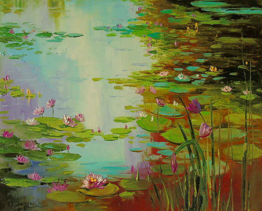 Pond Painting by Olha Darchuk | Fine Art America