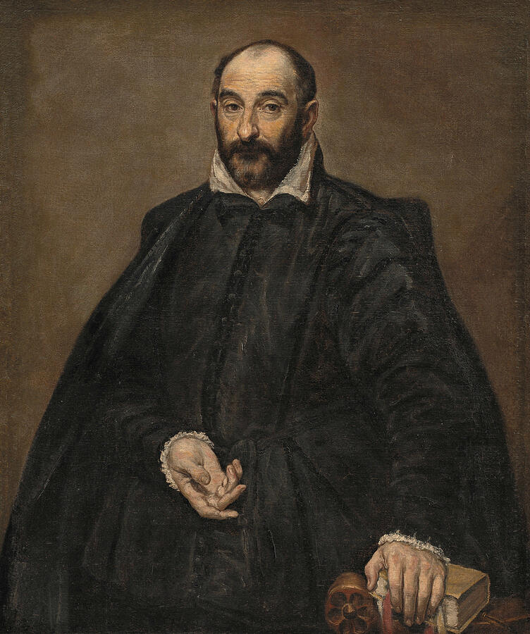 Portrait of a Man #8 Painting by El Greco