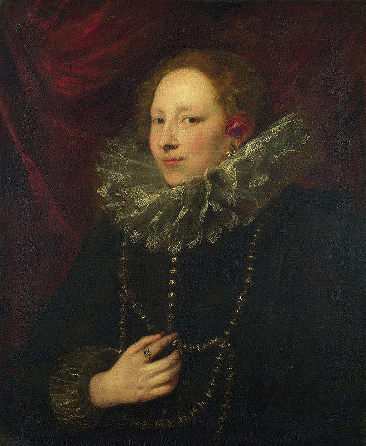 Portrait of a Woman Painting by Anthony van Dyck | Fine Art America