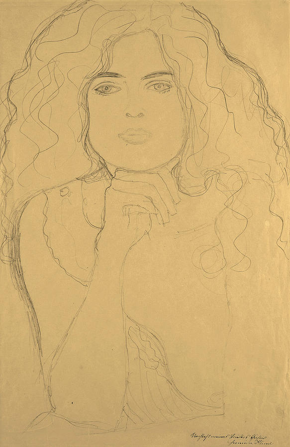 Portrait of a Woman #3 Drawing by Gustav Klimt
