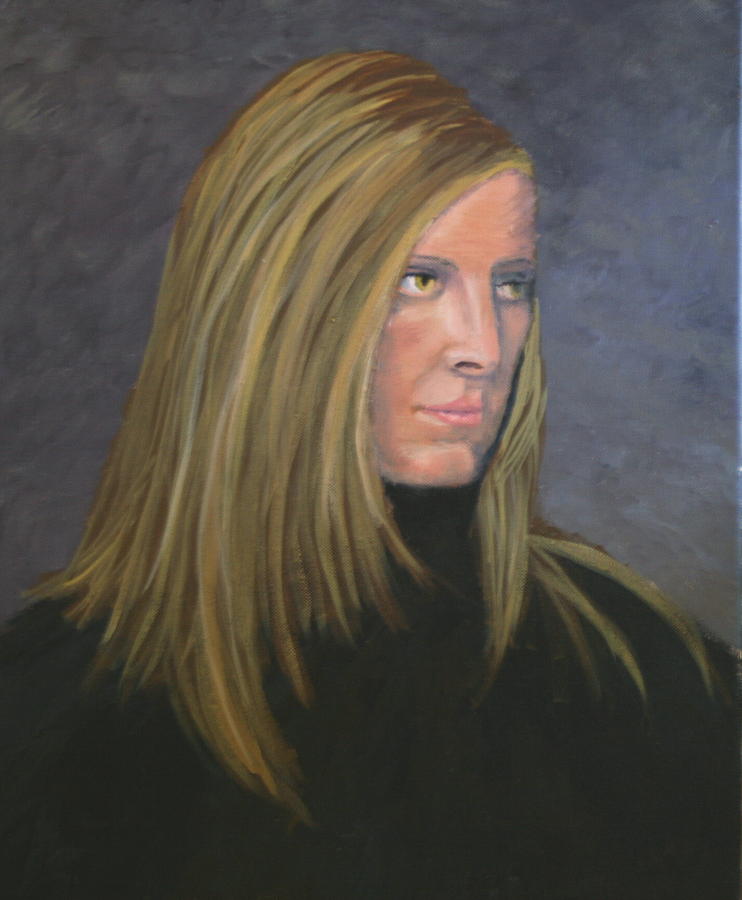 Portrait of a Woman Painting by Janet Couture Portrait of a Woman Painting by Janet Couture