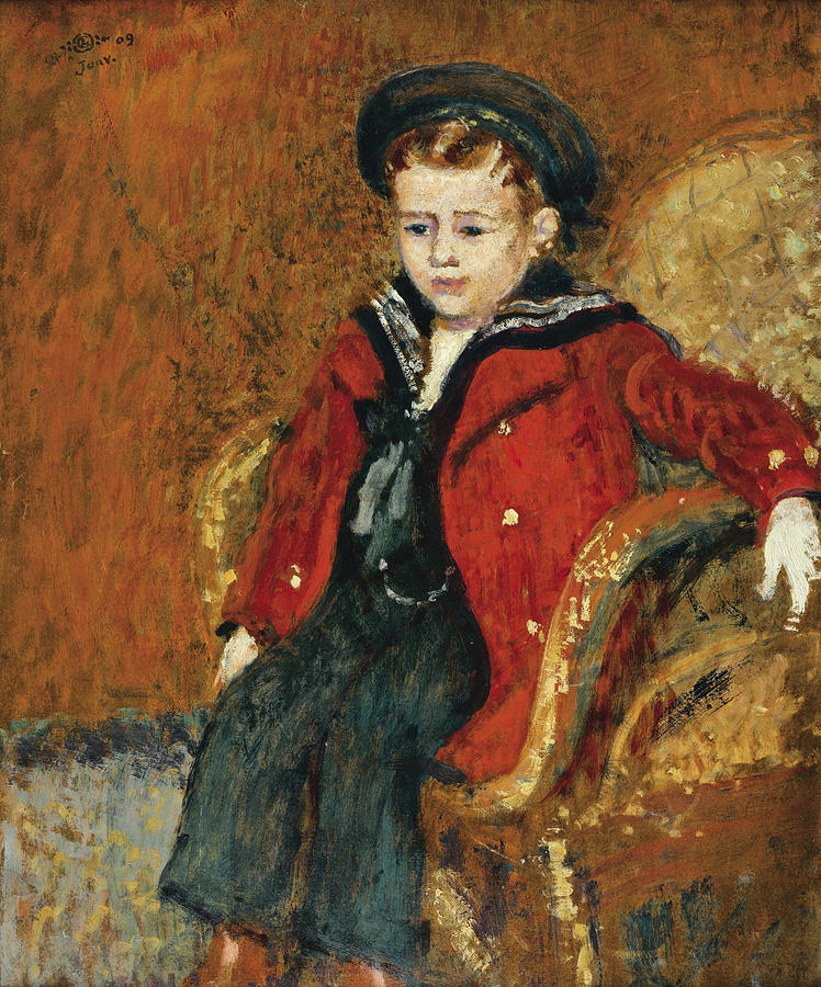 Portrait of a Young Boy #3 Painting by Georges Lemmen