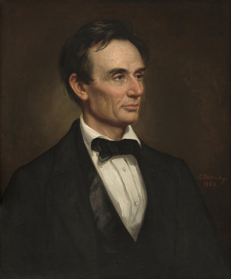 Portrait of Abraham Lincoln #2 Painting by George Peter Alexander Healy