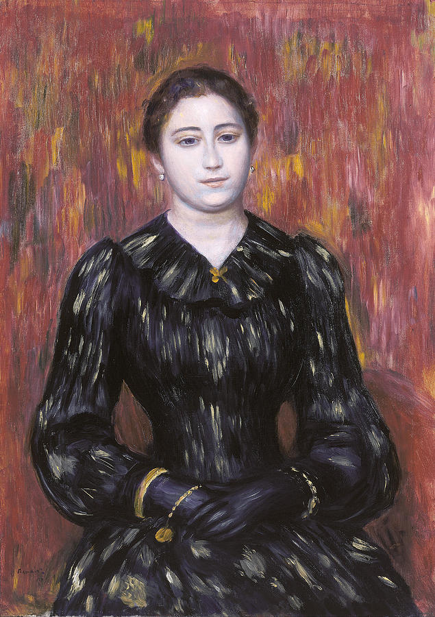 Portrait of Mme. Paulin #2 Painting by Pierre-Auguste Renoir