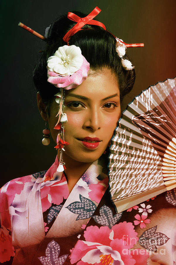 Portrait of Young Japanese Lady #2 Photograph by Kiran Joshi