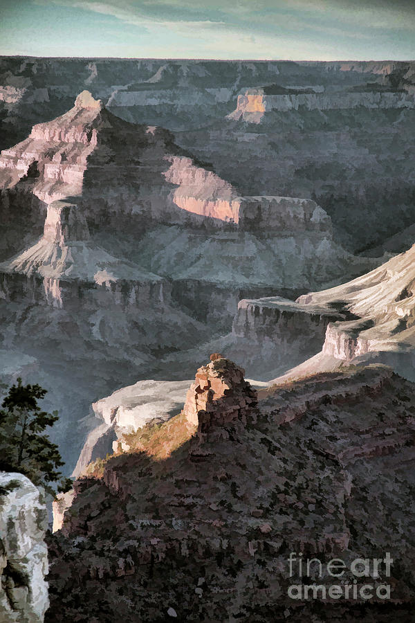 Grand Canyon National Park Photograph - Portrait View Grand Canyon  #3 by Chuck Kuhn