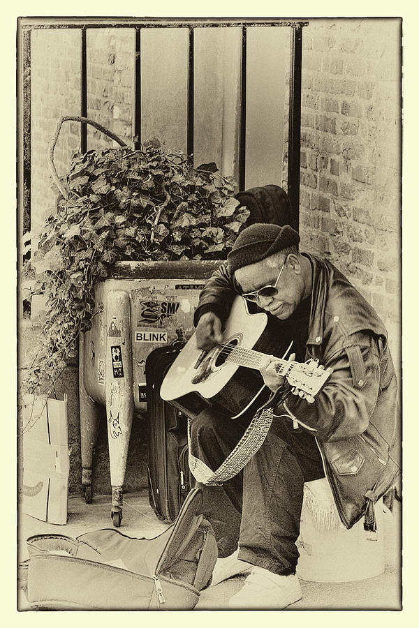 Post Alley Musician Photograph