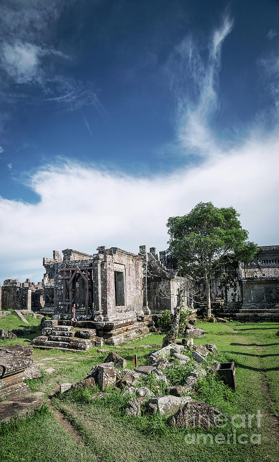 Preah Vihear Famous Ancient Temple Ruins Landmark In Cambodia #2 Photograph by JM Travel Photography