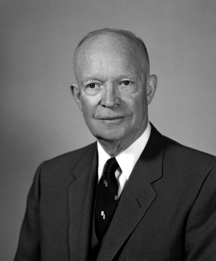 President Dwight Eisenhower - Two Photograph by War Is Hell Store