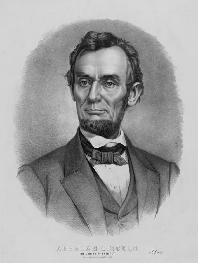 President Lincoln #2 Drawing by War Is Hell Store