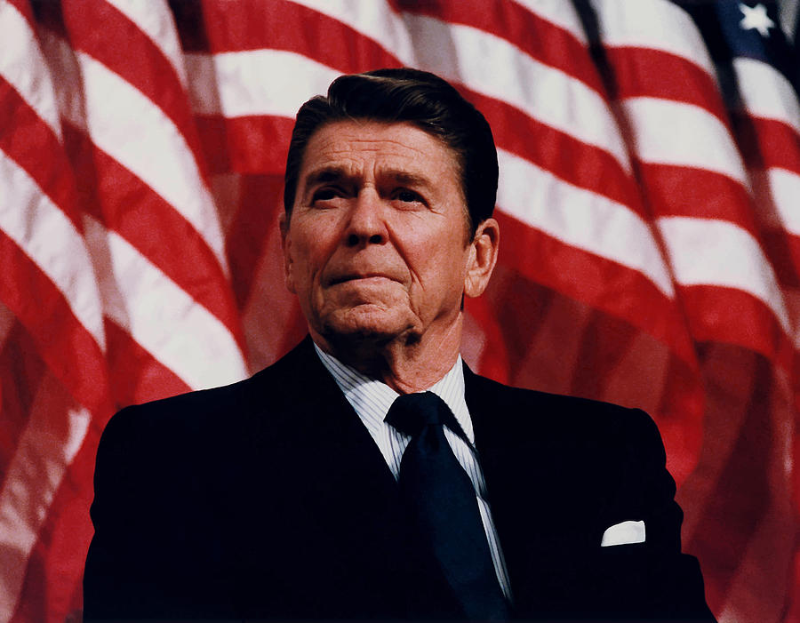Ronald Reagan Photograph - President Ronald Reagan by War Is Hell Store