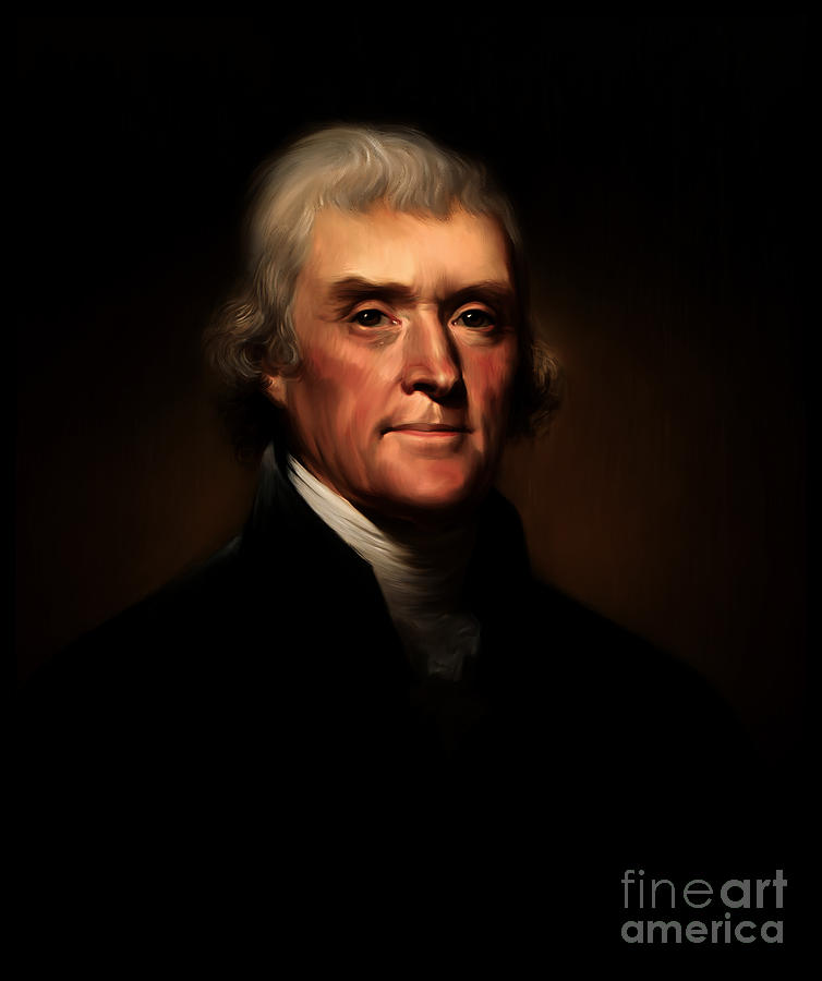 President Thomas Jefferson #3 Painting by Gull G