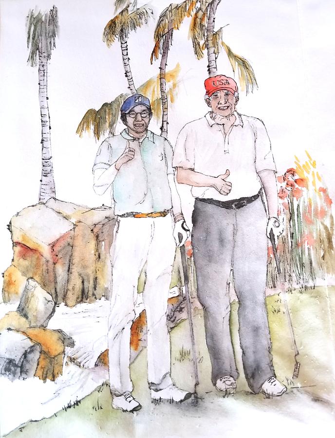 President Trump album #2 Painting by Debbi Saccomanno Chan