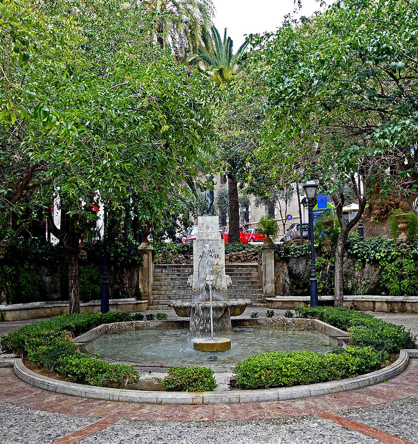 Public Fountain And Gardens In Palma Majorca Spain #2 Photograph by Rick Rosenshein