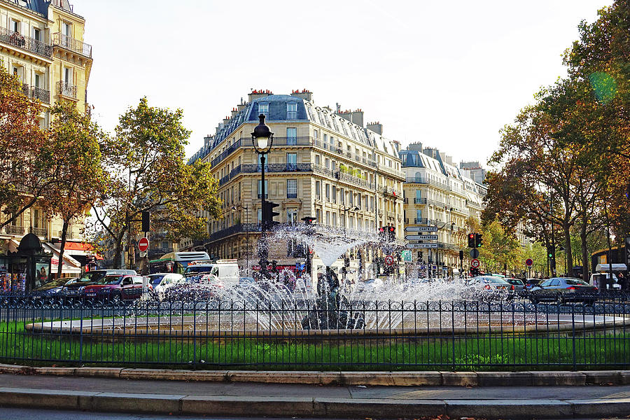 Public Fountain In Paris, France #2 Photograph by Rick Rosenshein