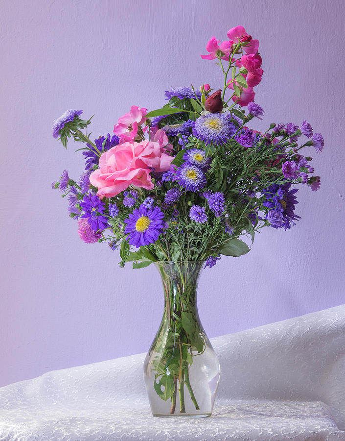 Purple autumn flowers Photograph by Gergana Chakalova - Fine Art America